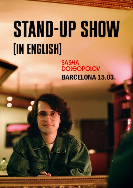 Saša Dolgopolov v Barceloně. Nový stand-up v angličtině 2025