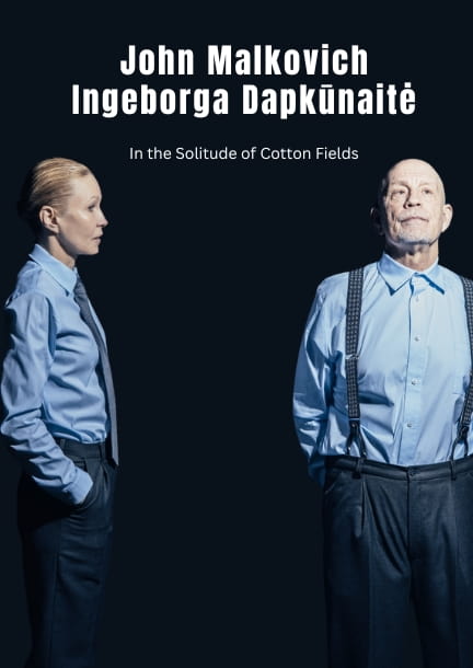 John Malkovich e Ingeborga Dapkunaite. En La soledad de los campos de algodón